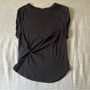 Free People x Revolve Flipside Muscle Tee (Black/Dark Grey)